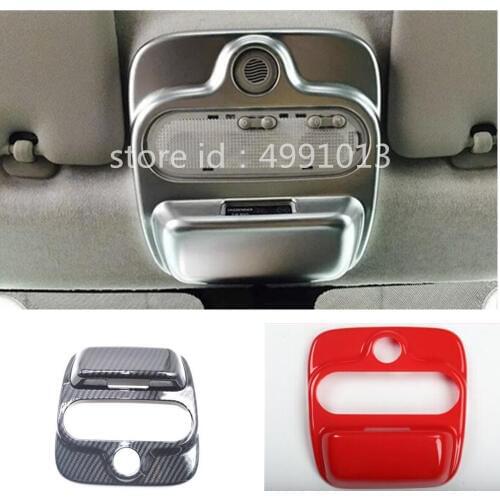 For Benz smart fortwo 2015 2016 2017 2018 car styling ABS Chrome cover stick head read front reading light lamp trim 1pcs