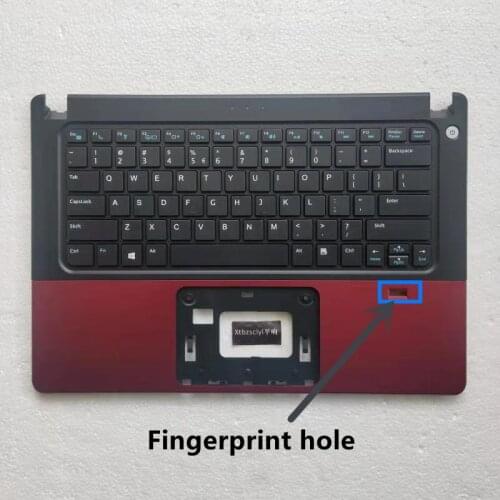 FOR New DELL VOSTRO 14 5460 5470 5480 5439 upper top cover US keyboard laptop shell Red fingerprint case