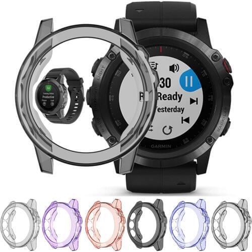 TPU Shell for Garmin Fenix 5X 5S 5 Plus Protector Soft TPU Protect Shell Slim Watch Protective Case Cover Watchband Accessories