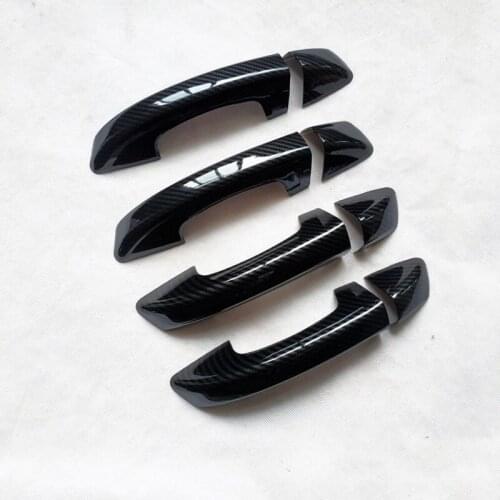 Imitation Carbon Fiber Door Handle Cover fit for Skoda Superb 2 MK2 2010 2011 2012 2014 Accessories Handles Covers Trim
