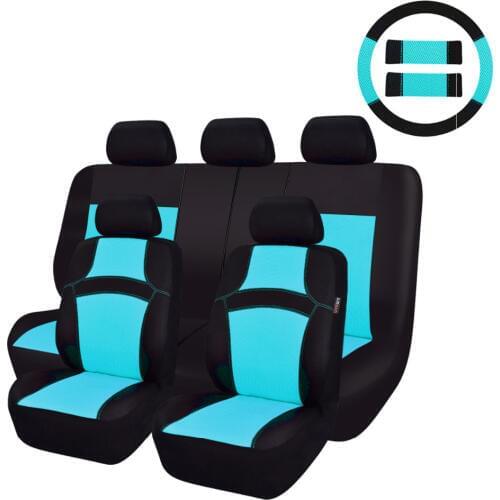 Car-pass Car Seat Cover Sandwich Blue Orange Yellow Purple Green Car Accessories Car Seat Cover for ford lada renault logan audi