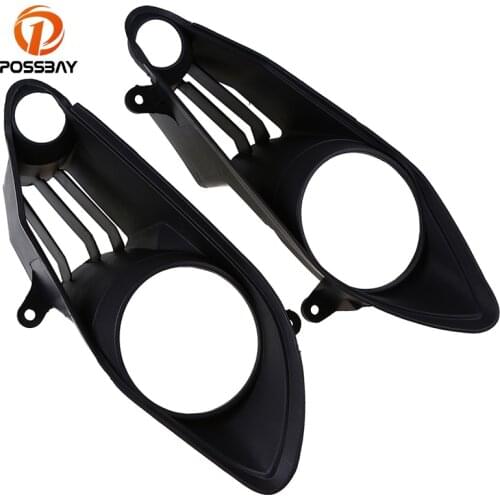 POSSBAY Black Motorcycle Headlight Cover Protector Fit for Yamaha R1 2009 2010 2011 Accessories Scooter Lamp