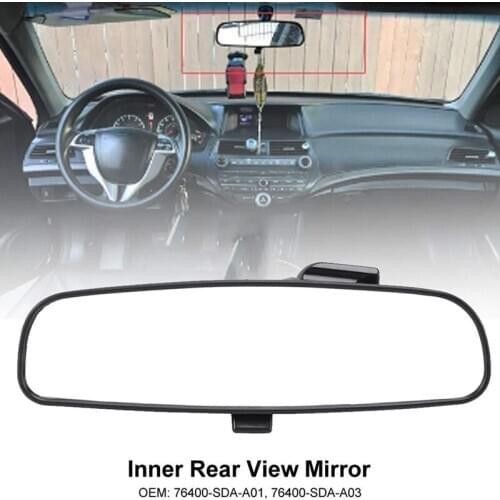 Black Interior Rear View Mirror for Honda Accord Civic Insight 76400-SDA-A03