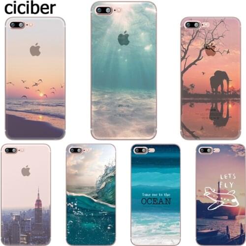 Ciciber Beach Ocean Phone Cases for iPhone 11 Pro Max Cover For iPhone XR 8 7 6 6S Plus X XS Max 5S SE Soft TPU Shell Coque