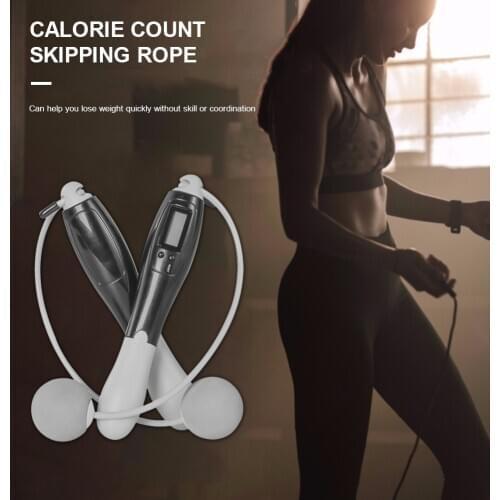 Digital Wireless Calorie Electronic Counter Skipping Rope Sport Weights Exercise Fitness Jump Ropes Workout Equipment