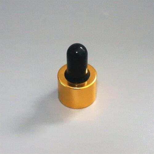 5/10/15/20/30/50/100ml Reusable Brown Essential Oil Bottle Black Rubber Head Dropper cover Gold Cap glass Cosmetic Container