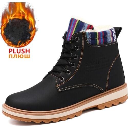 Martin Boots Mens High-Top Autumn and Winter British Style Brock Mens Leather Inner Increase Chelsea Boots 2020 New