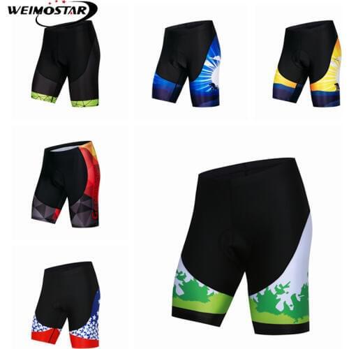 Weimostar Mens Cycling Shorts 3D Gel Pad Outdoor Sports MTB Mountain Bike Tight Breathable Bicycle Shorts Bicicleta Ciclismo