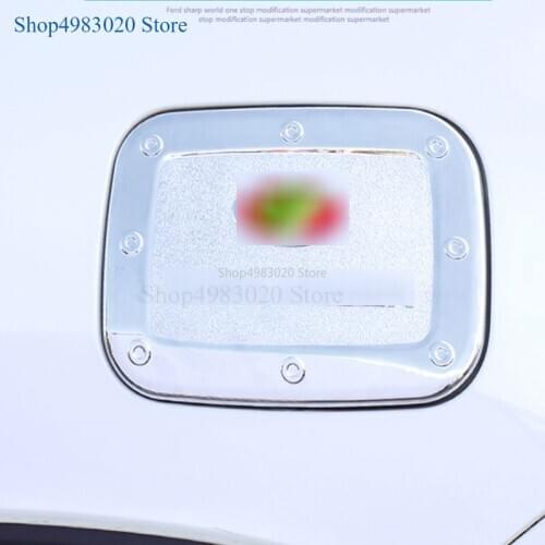 For Toyota Highlander Kluger 2015 2016 2017 Car Body Gas/Fuel/Oil Tank Cover Cap Sticker ABS Chrome Auto Frame Lamp Decoration