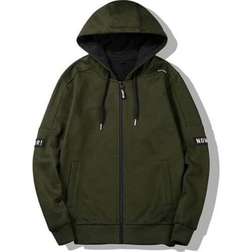 2021 New Fashion Hoody Jacket Men Hoodies Sweatshirts Casual Cotton Sportswear Hooded Coat Zip Cardigan