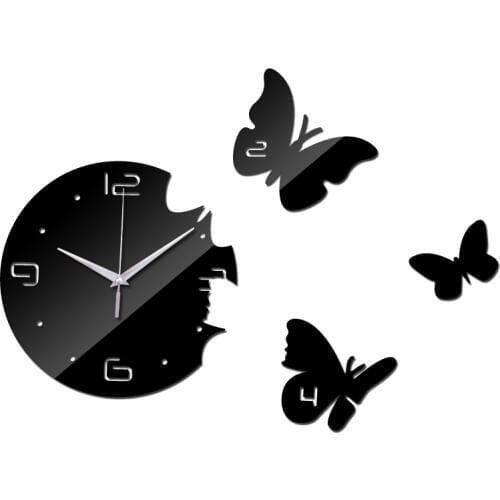 New hot modern design watches living room quartz diy watch clocks wall clock stickers home decor mirror