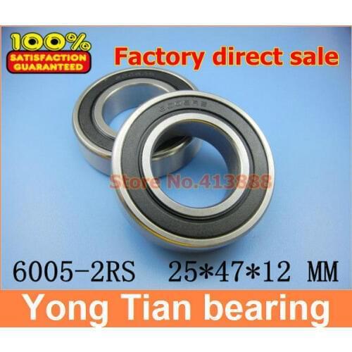 100pcs free shipping SUS440C environmental corrosion resistant stainless steel bearings (Rubber seal cover) S6005-2RS 25*47*12