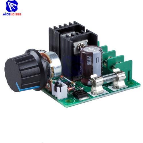 Diymore DC 12 -40V 10A PWM DC Motor Speed Control Switch Controller Module Voltage Regulator Dimmer /w Fuse Rotary Potentiometer