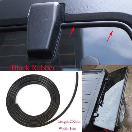 Rubber Tailgate Window Glass Water Retaining Strips Trim Forfor Jeep Wrangler JK 2007-2017