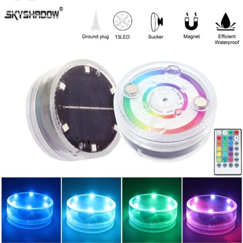 Solar LED Pool Float Light Outdoor Garden Underwater Night Lamp RGB Submersible For Swimming Pool Aquarium Fishing Lighting