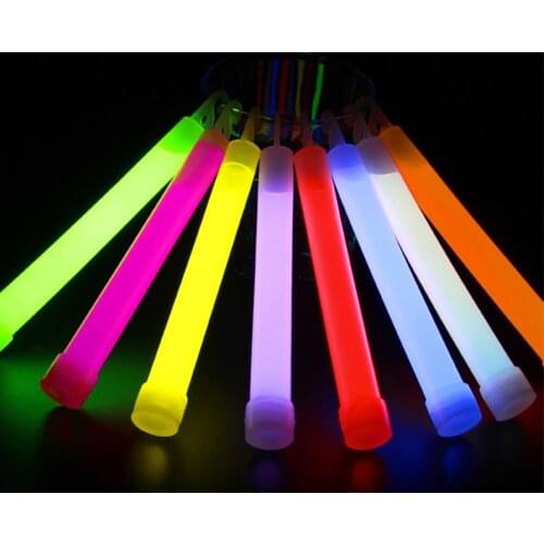 4Pcs 6inch Glow Sticks with Hook Camping Emergency Outdoor Light Party Favors
