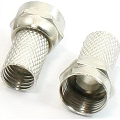 High Quality 20Pcs CCTV RG6 F-Type Twist-On Coax Coaxial Cable RF Connector Male