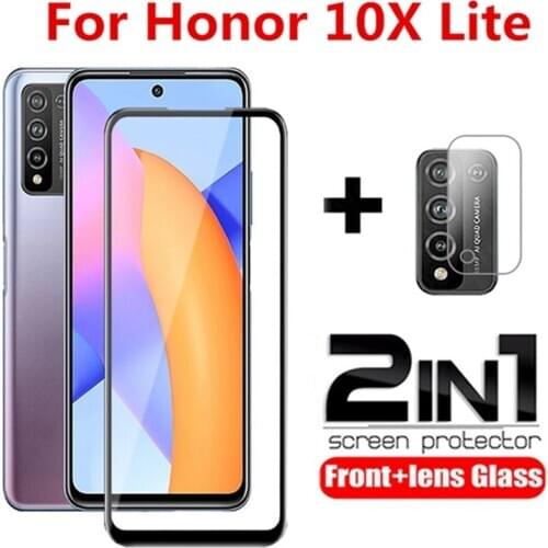 2in1 Tempered Glass For Huawei honor 10X lite 10 X 10i honor 10i Screen Protector Camera Lens Glass for Honor 10X Lite glass