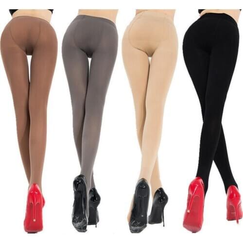 INDJXND Women New 120D Velvet Autumn Tights Spring Stocking Fiber Ankle Length Slim Thermal High Strength Plus Size Pantyhose