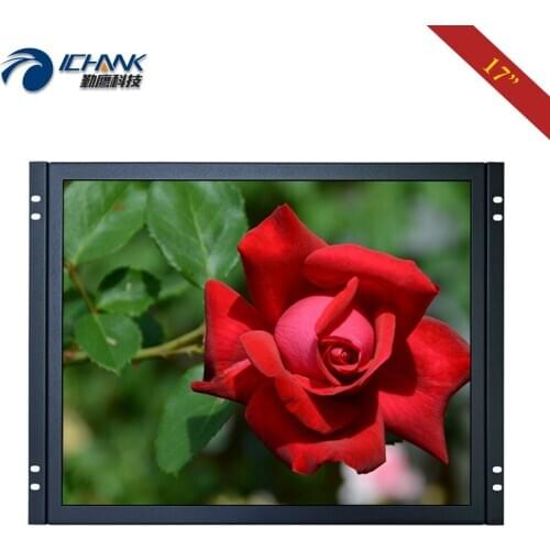 ZK170TN-59/17" inch 1280x1024 HDMI VGA Power On Boot Embedded Open Frame Wall-mounted Remote Control Monitor LCD Screen Display