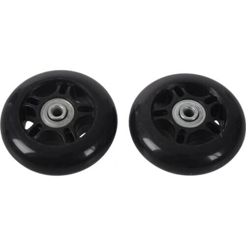 2set 64X18mm Luggage Suitcase / Inline Outdoor Skate Replacement Wheels Black