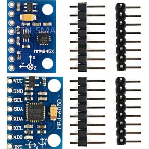 MMA8452 3-Axis Accelerometer module And MPU6050 module 6-Axis Gyro Sensor Module I2C Interface and 4-axis aircraft for Arduino