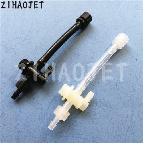 5pcs inkjet printer Challenger Crystaljet Phaeton Flora ink tube connector 3 ways / manual ink control valve 6X4mm Black color