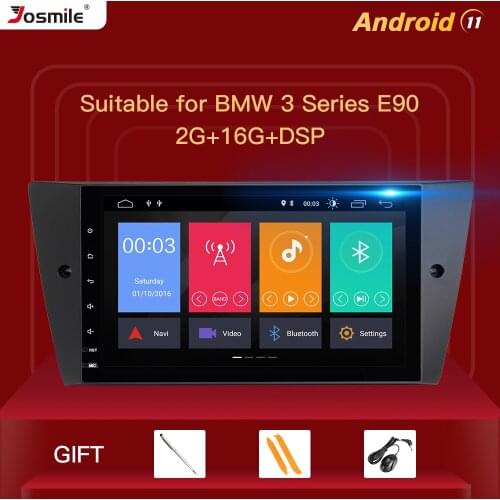 DSP 2GB 1 Din Android 11 Car Radio DVD Player For BMW E90/E91/E92/E93 3 Series Multimedia GPS Navigation stereo Audio head unit