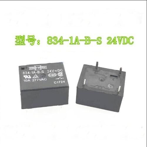 Car auto 24V relay 834-1A-B-S 8341ABS 834 1A B S 24VDC 10A 4PIN