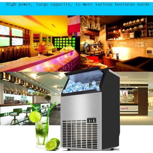Large Commercial Square Ice Machine Smart Panel Intelligent Automatic Ice Maker Low Noise