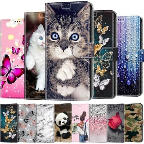 Case For Motorola Moto E7 plus G9 Case Leather Flip Cover For Moto G9 Play E7 plus Phone Cases Book Style Cute Luxury Wallet Bag