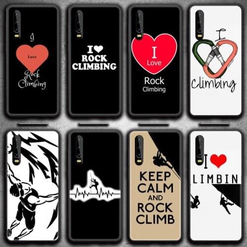 I love rock climbing Phone Case for Huawei P20 P30 P40 lite E Pro Mate 40 30 20 Pro P Smart 2020