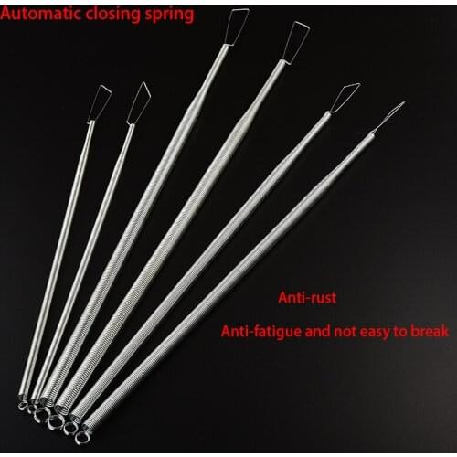 Door Automatic Closer Sensor Door Closer 65Mn Tension Extension Spring Sliding Door Spring 2Pieces