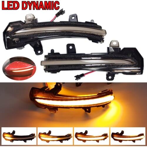 2PCS Dynamic Blinker Sequential Indicator LED Turn Signal Light For Nissan Kicks P15 Note E12 Bluebird Lannia Sylphy 2017 2018