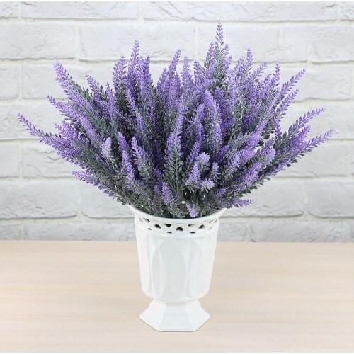 1 Bouquet Provence Lavender Flower Wedding Decoration Artificial Flower Lavender Artificial Plants for Home Decor Fake Plants