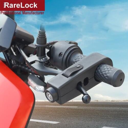 Push Button Motorcycle Handlebar Key Lock Helmet Anti Theft Horn Lock for Autocycle Locomotive Autobike Rarelock MA003 f