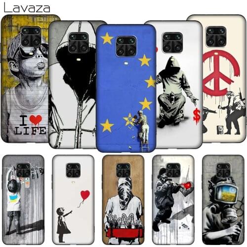 Lavaza K130 Street Art Banksy Graffiti TPU Soft Case for Redmi Note 5 6 6A 7 7A 8 8T 8A 9 9A 9C 9S K20 K30 Poco X2 Pro Max