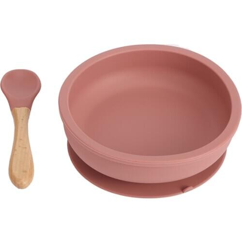 Baby Feeding Bowl Food Grade Silicone Baby Plate Suction Bowl Baby Infant Waterproof Tableware Plate Dishes BPA Free