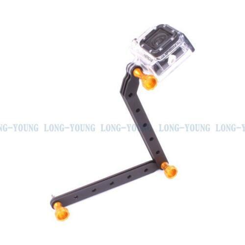 Ms.L.Meilyadigital Aluminum Alloy Extension Arms helmet mount for Gopro HD hero3+/ hero4 Hero5 Hero3