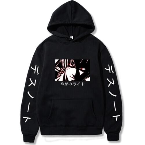 Death Note Hoodies Mens 2021 Autumn Winter Sweatshirts Hip Hop Casual Pullover Hoodie