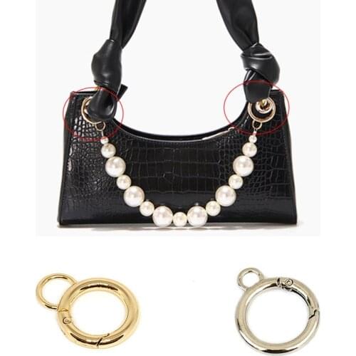 Solid Color Bag Spring Durable Buckle Practical Round Alloy Hook Buckle Convenient High Quality Nice Luggage Accessories