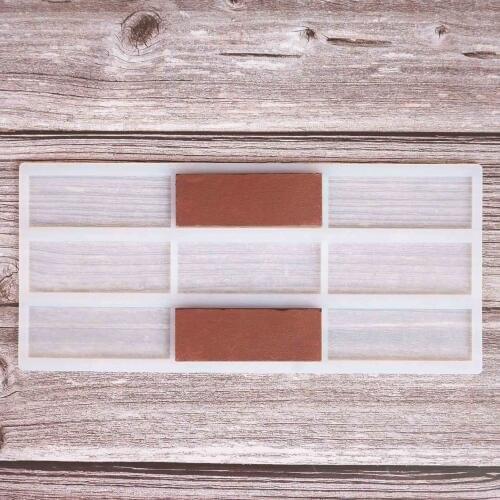 Rectangle Shape Chocolate Stencil Mold Sharp End Stripe Shape Transfer Sheet Cake Edge Decoration Silicone Chablon