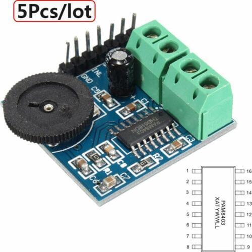 5Pcs/lot adjustable pam8403 dual channel board module Free Shipping
