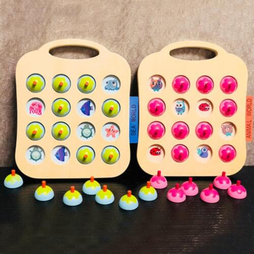 Memory chess toy Montessori Early Educational kids logic toy interaction Family Party board Table Game Pairing Puzzle Toys