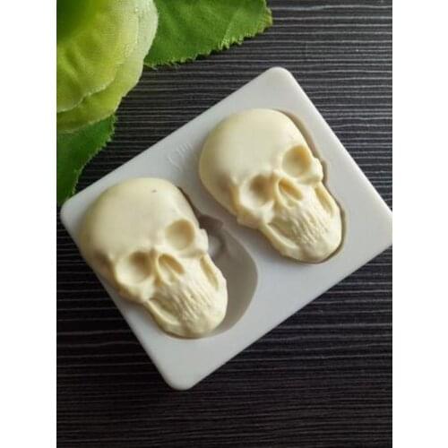 3D Silicone Baking Mold DIY Skull Mould Chocolate Fondant Cake Decorating Tool Temperature Resistance
