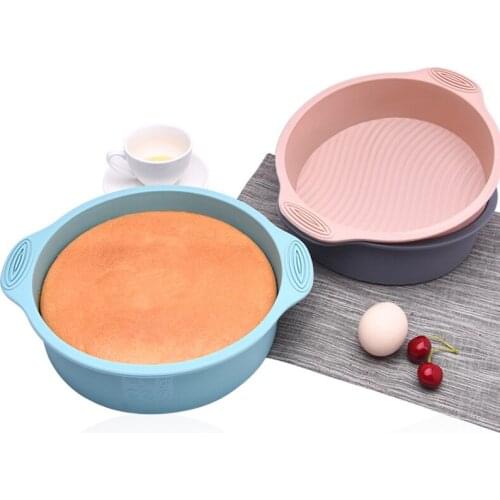 Round Silicone Cake Mold 10 inch Non Stick Cake Bakeware DIY Desserts Mousse Baking Molds Birthday Cake Dessert Pan Tools