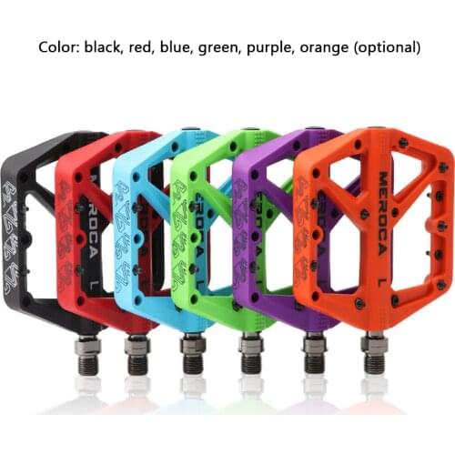 Ultralight Flat MTB Pedals Nylon Bicycle Pedal Mountain Bike Platform Pedals Cycling Pedals for Bicycle Part