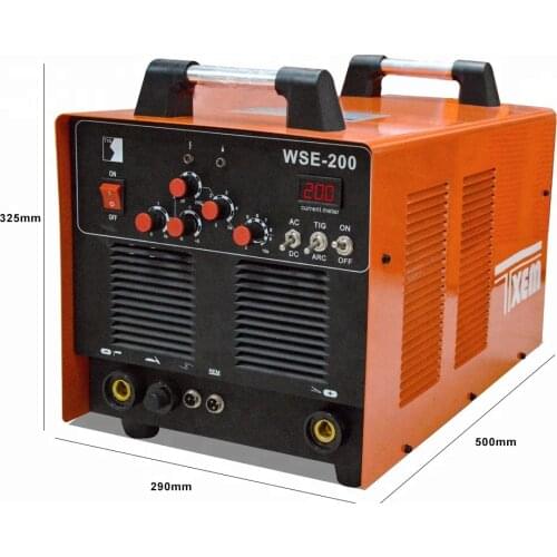WSE-200 digital double pulse tig ac/dc welding machine