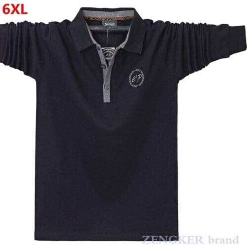 ZENGKER Long Sleeve Polos For Men