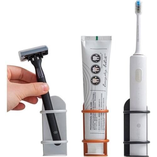 Iron Electric Toothbrush Holder Bathroom Toothpaste Shaver Storage Rack Wall Mount Electric Toothbrush Shelf Dropshipping